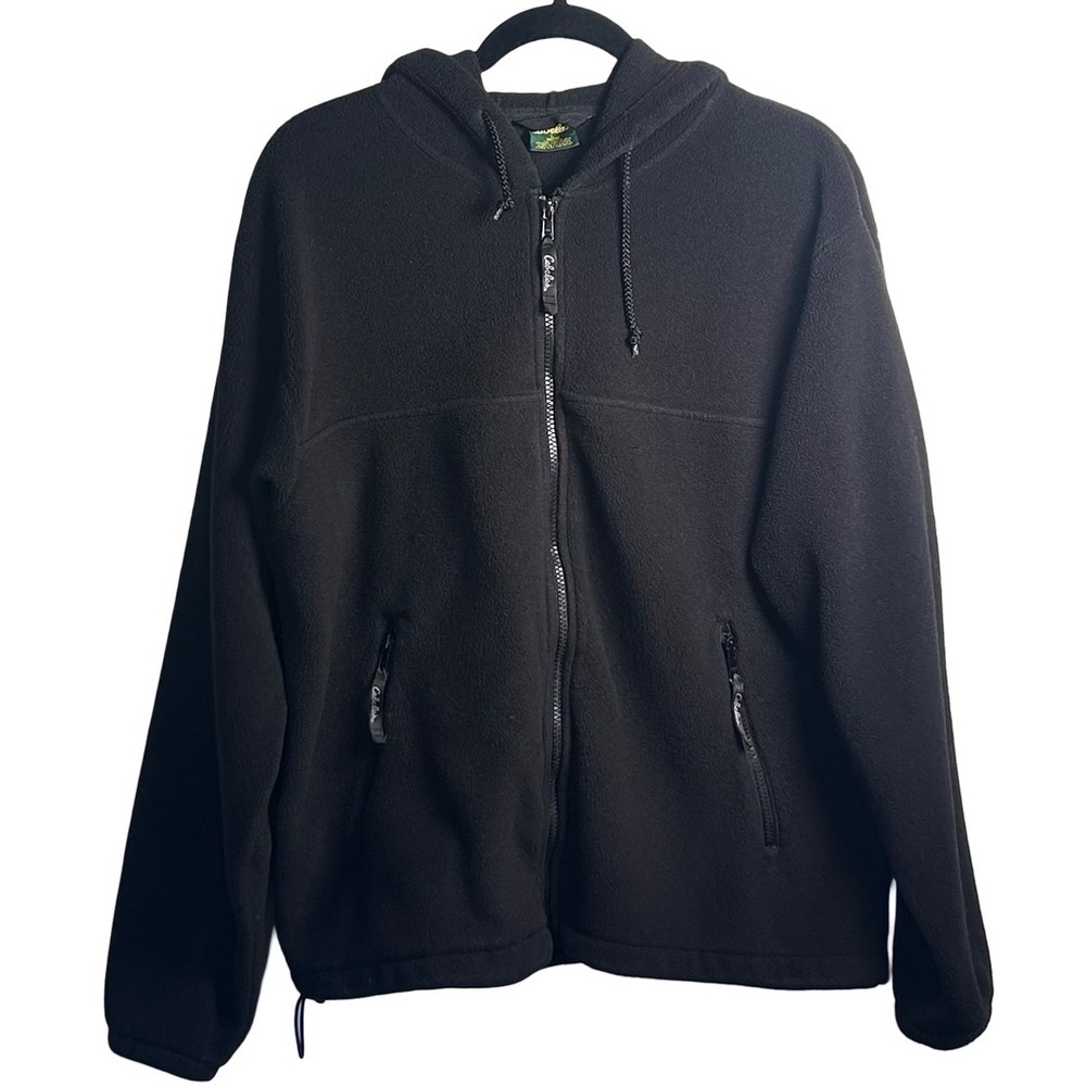 Cabela's Fleece Full Zip Hoodie‎ Men's Size Large Outdoor Layers Fishing Hiking